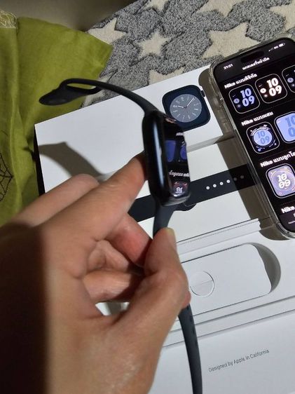Apple Watch S7 41MM GPSสีดำมือ2สภาพสวยดีครบกล่องรับเทินรับบัตรเครดิตด้วยจ้า รูปที่ 12