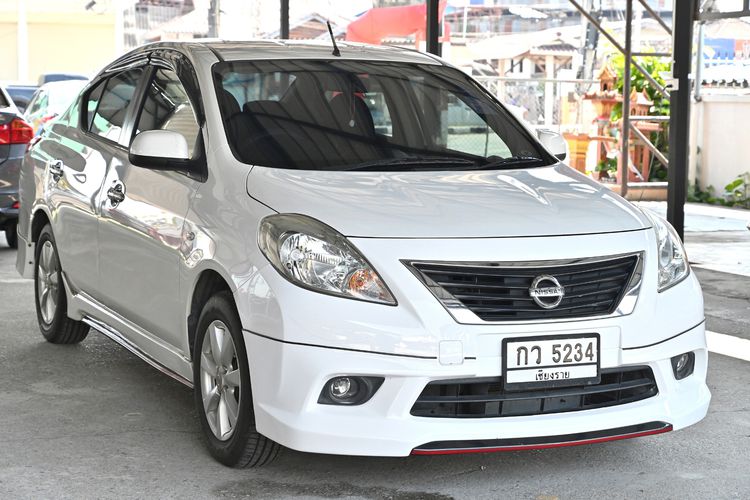 Nissan Almera 2012 1.2 V Sedan เบนซิน ไม่ติดแก๊ส เกียร์อัตโนมัติ ขาว รูปที่ 3