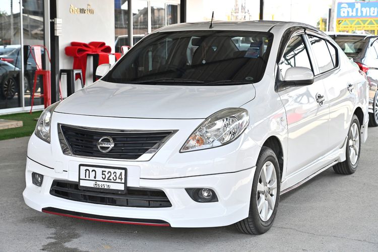Nissan Almera 2012 1.2 V Sedan เบนซิน ไม่ติดแก๊ส เกียร์อัตโนมัติ ขาว