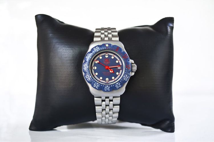 น้ำเงิน TAG Heuer Formula One F1 Classic   Luminous Dial Stainless Steel Lady Swiss Watch