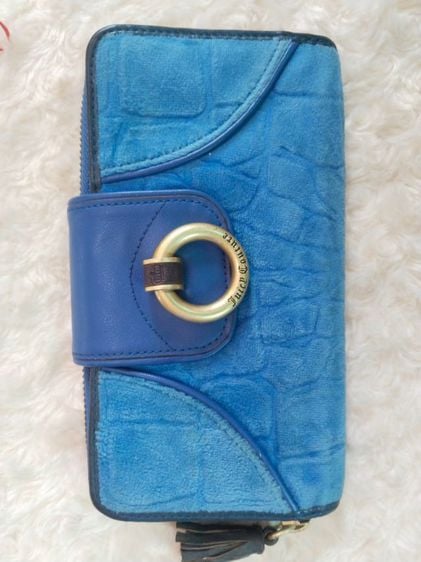 กระเป๋าสตางค์สีฟ้า juicy couture