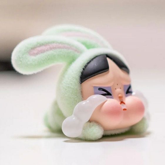 (พร้อมส่ง) POPMART CRYBABY x Powerpuff Girls Series ฟิกเกอร์ กระต่ายเขียว Buttercup bunny 🐰บัตเตอร์คัพ รูปที่ 2