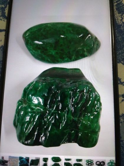sale 2 natural Burma green jadeite bangles  รูปที่ 3