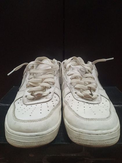 รองเท้าผ้าใบ หนัง PU UK 9.5 | EU 44 | US 10 รองเท้า Nike Air force 1 สีขาว