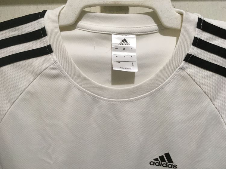 เสื้อกีฬา CLIMALITE แบรนด์ Adidas สีขาว รูปที่ 3