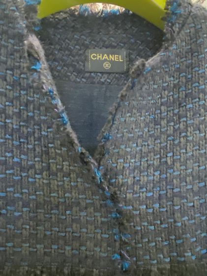 ชาแนล เดรส สูทลำลอง สีน้ำเงินกรมท่า เนื้อผ้าทวีตสวยมากๆค่ะ สภาพใหม่เอี่ยม รูปที่ 5