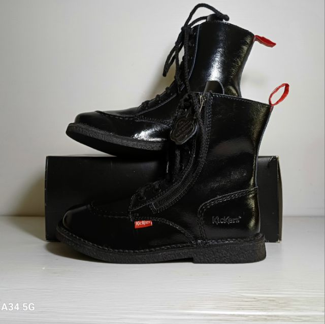 KicKers Boots for Women 38EU(24.0cm) Original Made in France ของแท้ มือ 2 สภาพใกล้เคียงของใหม่, รองเท้าบู้ท KicKers หนังแท้ พื้นเต็ม สวยมาก รูปที่ 13
