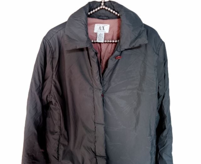 Armani jacket อก44 สีเทาดำ