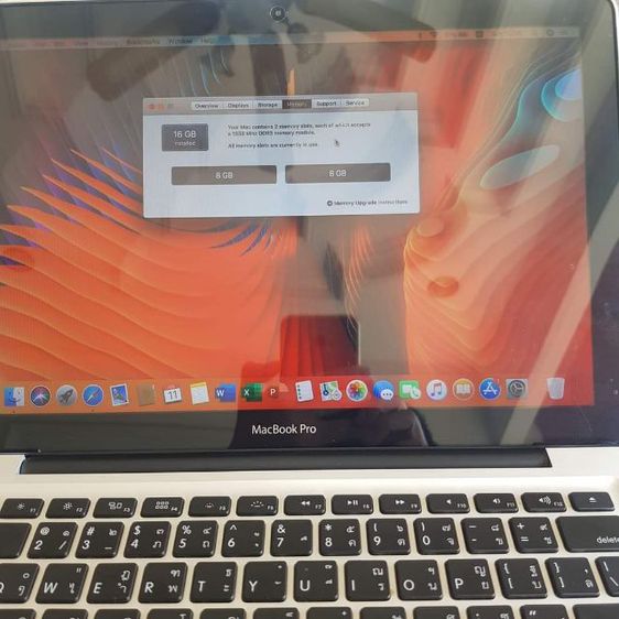 Apple MacBook Pro 13นิ้ว i5 Ram16GB SSD สเปกเร็วแรง แบตใหม่ ยกกล่อง สวยๆ รูปที่ 9