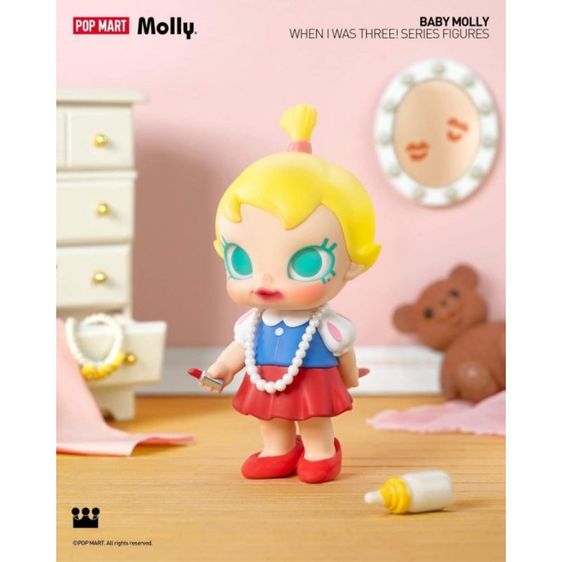 (พร้อมส่ง)POP MART Baby Molly When I Was Three Series 2024 ยกบล็อค รูปที่ 6
