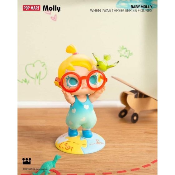 (พร้อมส่ง)POP MART Baby Molly When I Was Three Series 2024 ยกบล็อค รูปที่ 4