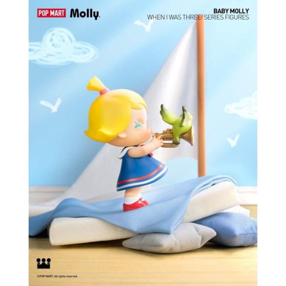 (พร้อมส่ง)POP MART Baby Molly When I Was Three Series 2024 ยกบล็อค รูปที่ 5