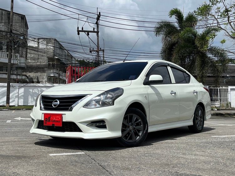 Nissan Almera 2018 1.2 E Sportech Sedan เบนซิน ไม่ติดแก๊ส เกียร์อัตโนมัติ ขาว รูปที่ 1