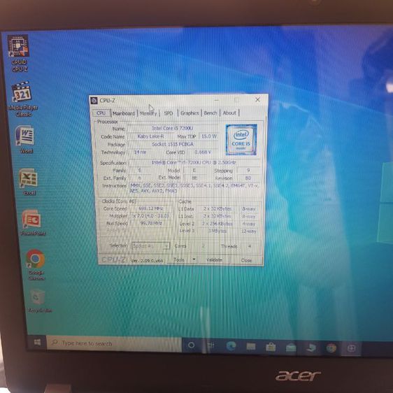 NoteBook Acer หน้าจอ i5-7200U  SSD M2 1000GB เร็ว แรง แบตทนมาก หน้าจอ 15.6นิ้ว ใช้งานสบาย สวยๆ รูปที่ 8