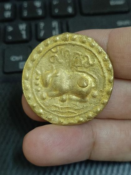 เหรียญโบราณฟูนันวัว ด้านหลังศรีวัตสะ
เก่ามาก สวย หายาก น่าสะสม