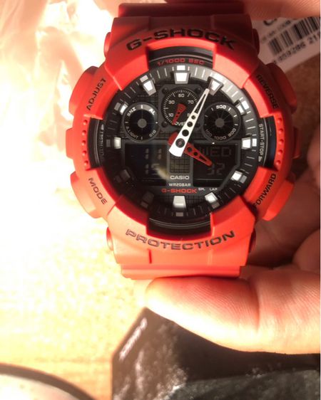 นาฬิกา g shock ga 100b-4adr สีเเดง ปกติ5100฿ ขาย3000 รูปที่ 4
