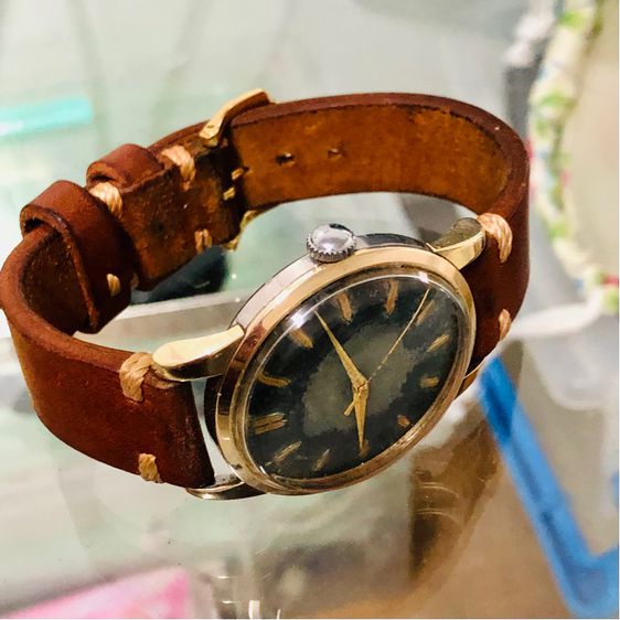 ขายนาฬิกาเก่านาฬิกาสะสมตัวเรือนเป็นทองแปะสวยงามระบบซุปเปอร์ออโตเมติก รูปที่ 7