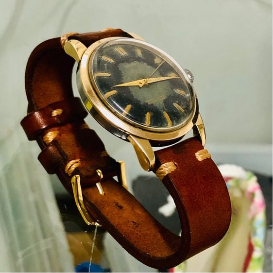 ขายนาฬิกาเก่านาฬิกาสะสมตัวเรือนเป็นทองแปะสวยงามระบบซุปเปอร์ออโตเมติก รูปที่ 12