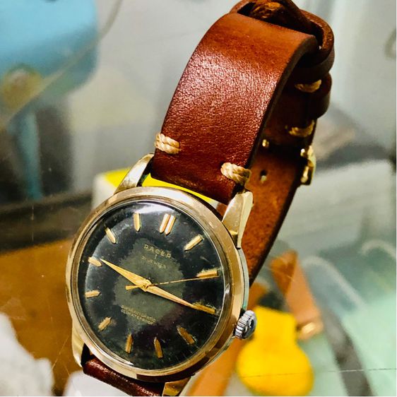 ขายนาฬิกาเก่านาฬิกาสะสมตัวเรือนเป็นทองแปะสวยงามระบบซุปเปอร์ออโตเมติก รูปที่ 3