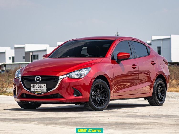 Mazda Mazda 2 2015 1.5 XD Sedan ดีเซล ไม่ติดแก๊ส เกียร์อัตโนมัติ แดง