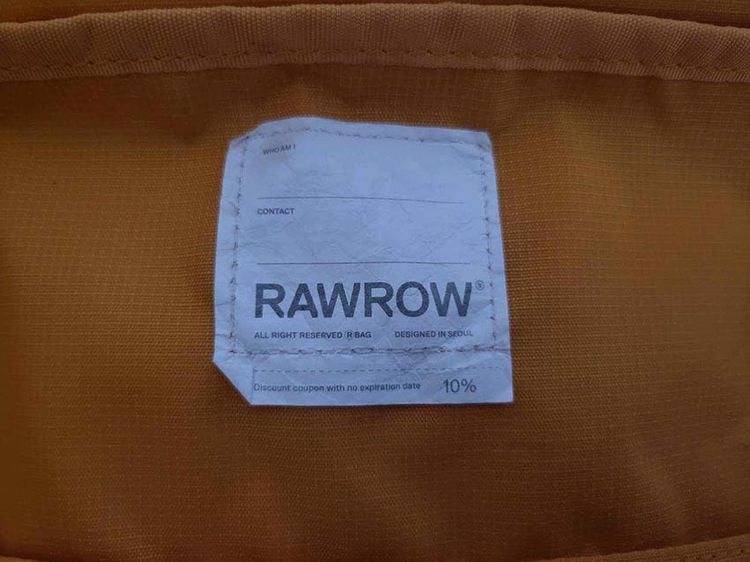 RAWROW 3 ways ผ้าแคนวาสเคลือบ สภาพสวย รูปที่ 6