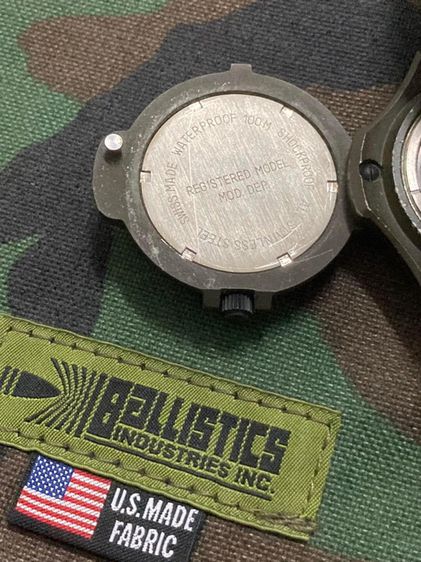 นาฬิกาทหารเดินป่ามีเข็มทิศในตัวสีนี้หายาก Vintage Military Hunting World SPORTABOUT Compass Pvd Green Military Swiss Made Quartz 58mm รูปที่ 8