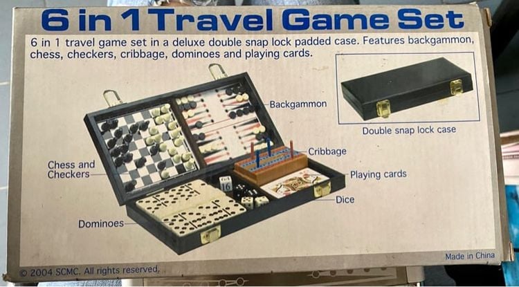 6 in 1 Travel Game Set