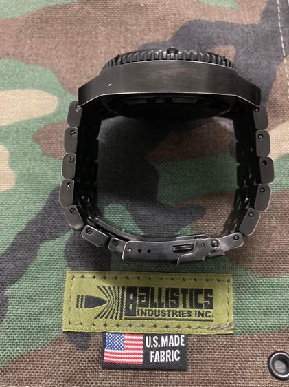 นาฬิกาทหารทำให้หน่วยรบพิเศษของอเมริกา Military MTM USA Special Ops Combat Black Patriot Chronograph Black PVD Quartz 45mm ขาย 16,500  รูปที่ 9