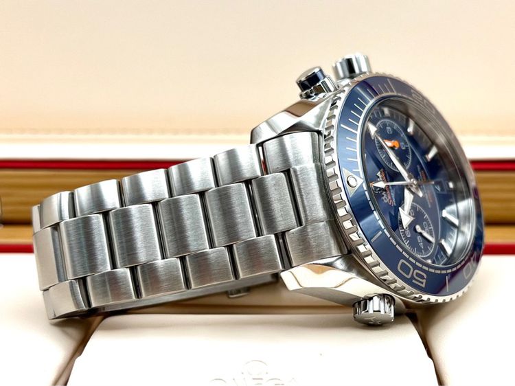 Omega Planet Ocean Chronograph 45.5 mm Blue Dial Cal 9900 รูปที่ 6