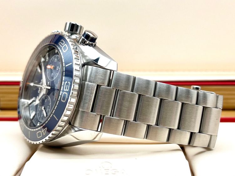 Omega Planet Ocean Chronograph 45.5 mm Blue Dial Cal 9900 รูปที่ 5