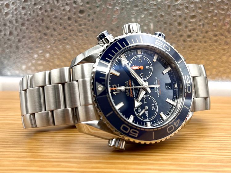 Omega Planet Ocean Chronograph 45.5 mm Blue Dial Cal 9900 รูปที่ 3