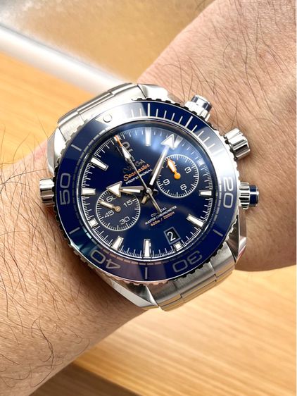 Omega Planet Ocean Chronograph 45.5 mm Blue Dial Cal 9900 รูปที่ 16