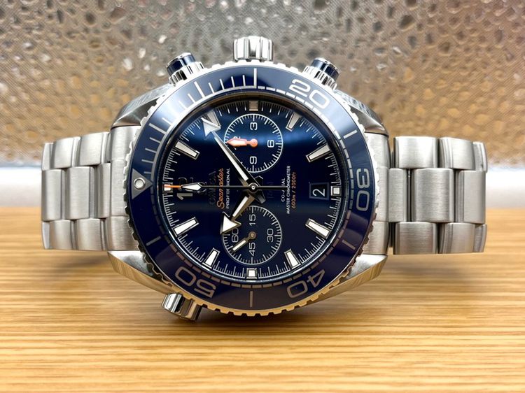 Omega Planet Ocean Chronograph 45.5 mm Blue Dial Cal 9900 รูปที่ 2
