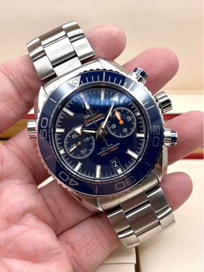 Omega Planet Ocean Chronograph 45.5 mm Blue Dial Cal 9900 รูปที่ 15