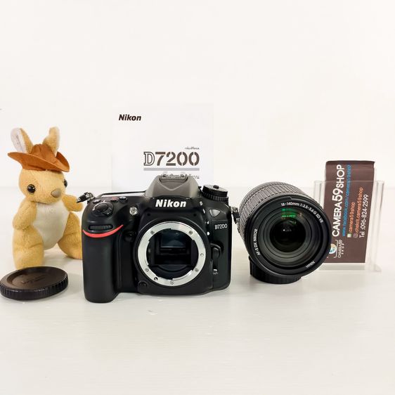 ใหม่ๆ Nikon D7200+18-140ยอดนิยมของแทร่ ชัตเตอร์น้อย สภาพสวยๆ ศูนย์ไทย จ้า  รุ่นนิยม Nikon D7200 Lens 18-140mm.VR ไม่มีตำหนิ เครื่องศูนย์ไทย  รูปที่ 3