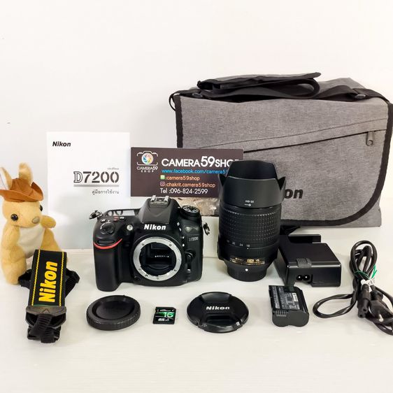 ใหม่ๆ Nikon D7200+18-140ยอดนิยมของแทร่ ชัตเตอร์น้อย สภาพสวยๆ ศูนย์ไทย จ้า  รุ่นนิยม Nikon D7200 Lens 18-140mm.VR ไม่มีตำหนิ เครื่องศูนย์ไทย  รูปที่ 1