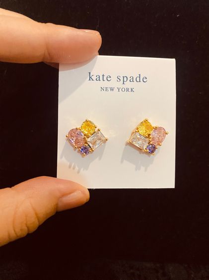 ต่างหู Kate Spade แท้ พร้อมถุงผ้ารุ่น KATE SPADE Crystal Cluster Springtime Earrings รูปที่ 3