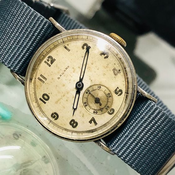 ขายนาฬิกาผู้ชาย เก่าโบราณหูกระทะสภาพสมบูรณ์ใช้งานได้ปกติเดินตรงดี