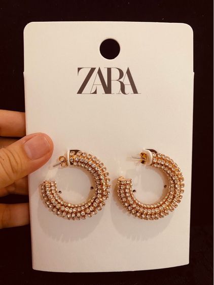 Zara แท้จาก shop australia ส่งฟรี ต่างหูเพชร cz รูปที่ 4