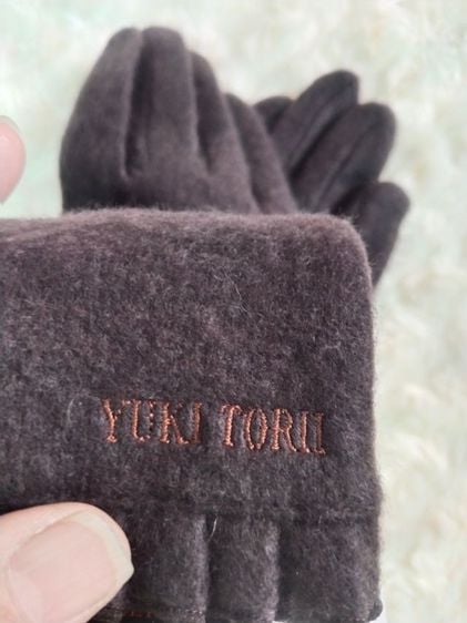 ถุงมือผ้าวูลสีน้ำตาล Yuki torill รูปที่ 4