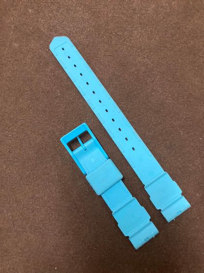 ของใหม่เก่าเก็บสายยางนาฬิกา Tag F1 ตัวผู้ชาย Vintage Watch Strap Tag Heuer F1 Wa1212 Light Blue Strap Band Men Swiss Made 18mm รูปที่ 4