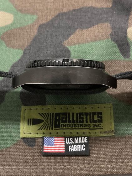 นาฬิกาทหารทำให้หน่วยรบพิเศษของอเมริกา Military MTM USA Special Ops Combat Black Patriot Chronograph Black PVD Quartz รูปที่ 10