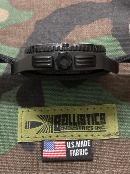 นาฬิกาทหารทำให้หน่วยรบพิเศษของอเมริกา Military MTM USA Special Ops Combat Black Patriot Chronograph Black PVD Quartz รูปที่ 9