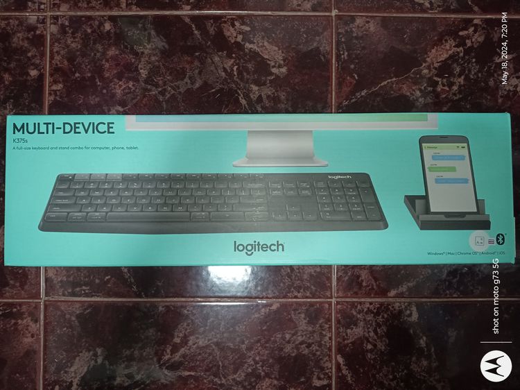 เม้าส์ และคีย์บอร์ด Logitech Multi-Device Keyboard K375s ครบกล่อง