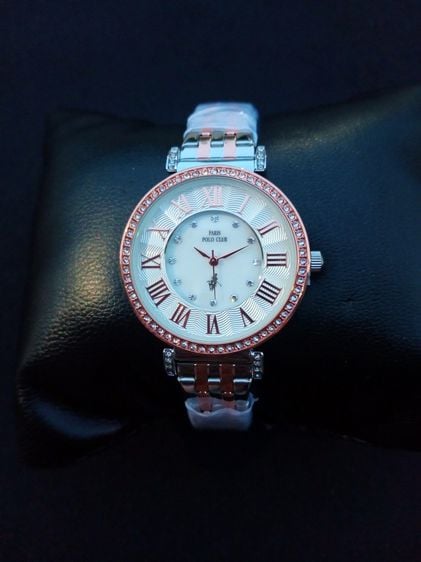 นาฬิกาผู้หญิง polo ppc-230415-SRG-WEสายสีทองสินค้าใหม่สวยมาก