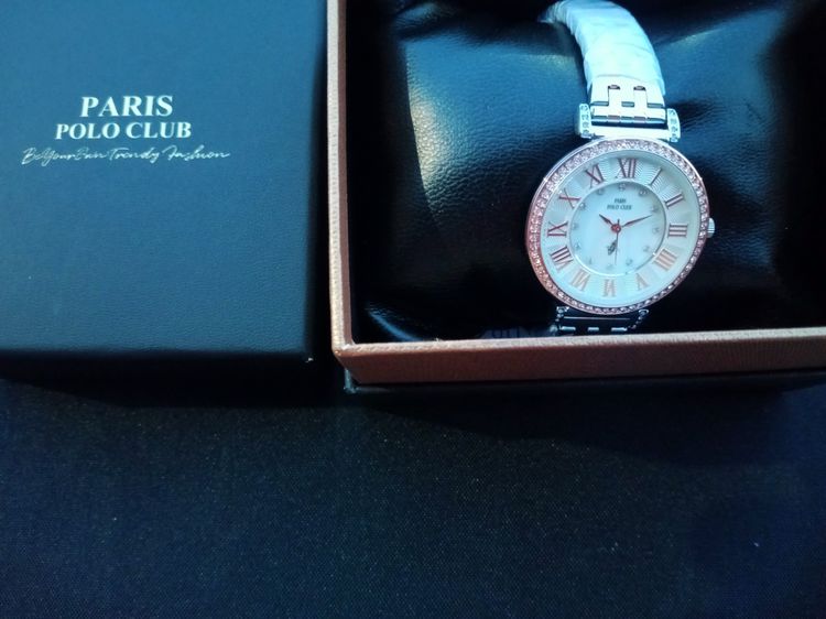 นาฬิกาผู้หญิง polo ppc-230415-SRG-WEสายสีทองสินค้าใหม่สวยมาก รูปที่ 2