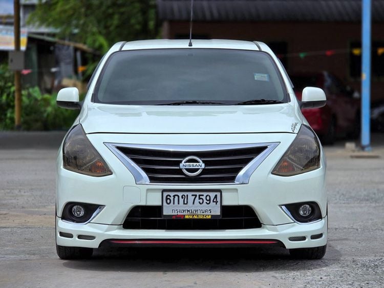 Nissan Almera 2016 1.2 VL Sportech Van เบนซิน ไม่ติดแก๊ส เกียร์อัตโนมัติ ขาว รูปที่ 2