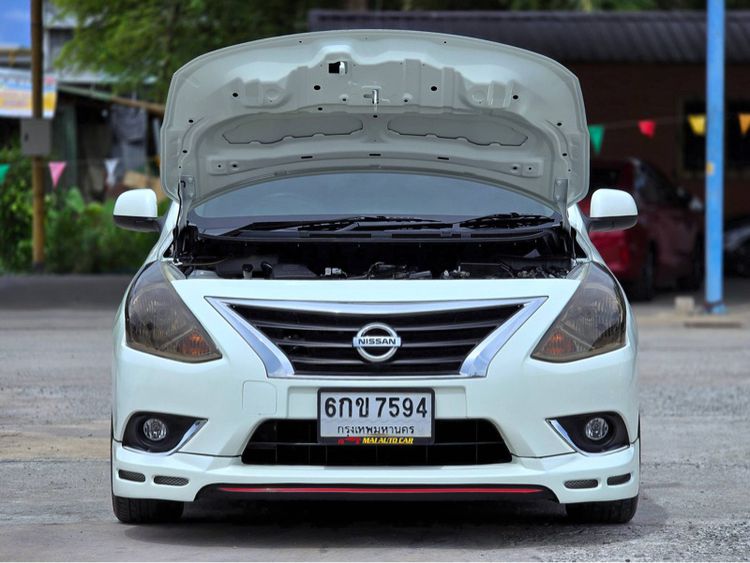 Nissan Almera 2016 1.2 VL Sportech Van เบนซิน ไม่ติดแก๊ส เกียร์อัตโนมัติ ขาว รูปที่ 3