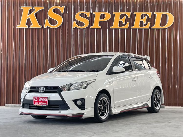Toyota Yaris 2016 1.2 E Sedan เบนซิน ไม่ติดแก๊ส เกียร์อัตโนมัติ ขาว รูปที่ 1