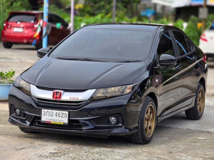Honda City 2015 1.5 V i-VTEC Sedan เบนซิน ไม่ติดแก๊ส เกียร์อัตโนมัติ ดำ รูปที่ 1